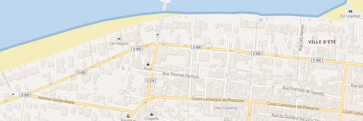 Plan du 408 Bd de la Plage à Arcachon