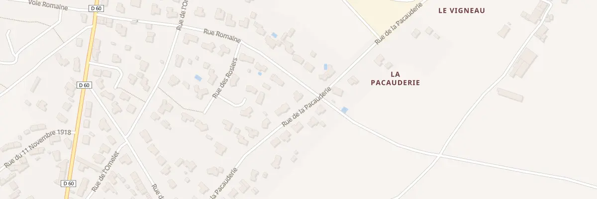 Plan du 20 Rue de la Pacauderie à Boussay