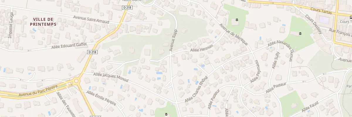 Plan du 6 Av Rapp à Arcachon