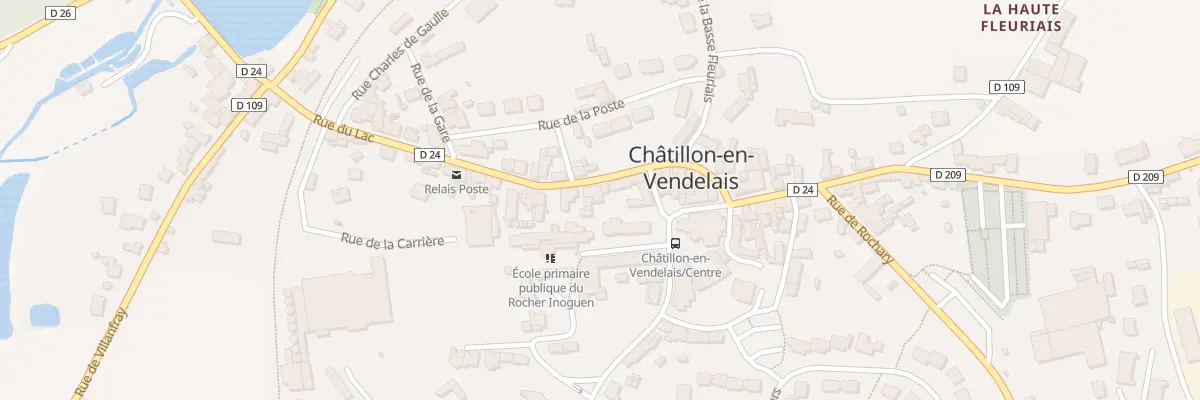 Plan du 68 Rue du Lac à Châtillon-en-Vendelais