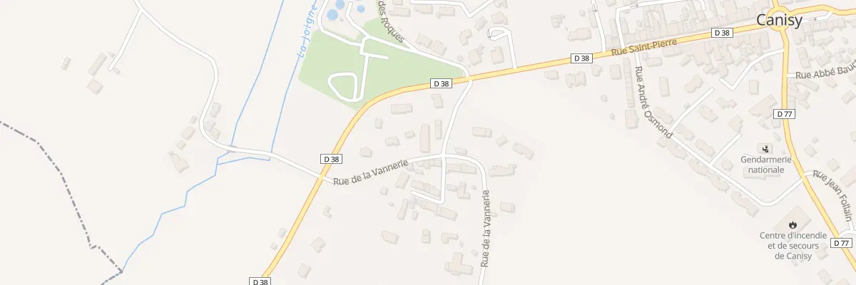Plan du 1 Rue de la Vannerie à Canisy