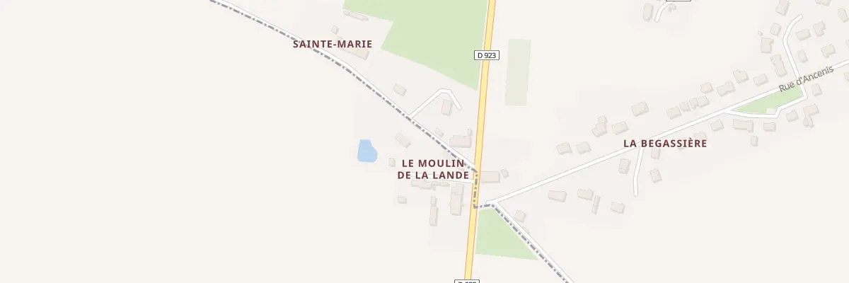 Plan du 27 Le Moulin de la Lande à Mésanger