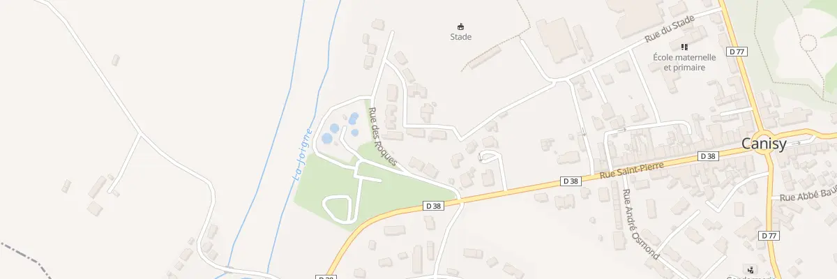 Plan du 18 Rue des Roques à Canisy