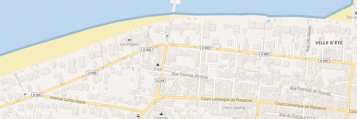 Plan du 416 Bd de la Plage à Arcachon