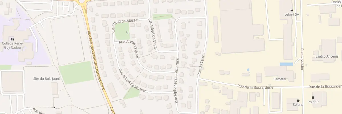 Plan du 199 Rue Alphonse de Lamartine à Ancenis-Saint-Géréon
