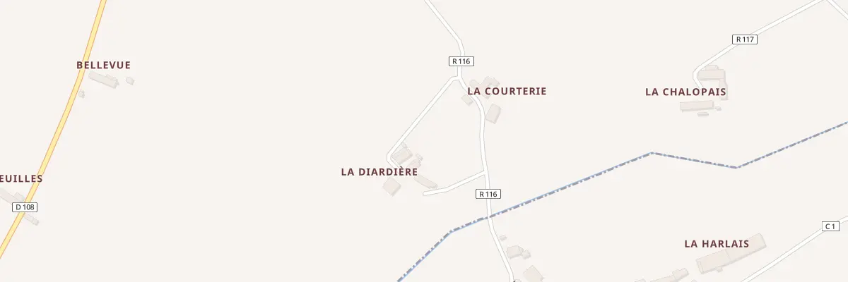 Plan du 4 La Diardiere à Monthault