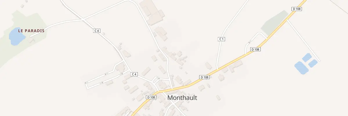 Plan du 8 Rue la Cour Guittier à Monthault