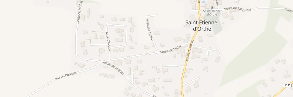 Plan du 156 Rte de Petiot à Saint-Étienne-d’Orthe