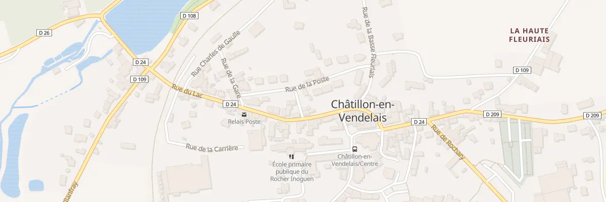 Plan du 41 Rue du Lac à Châtillon-en-Vendelais