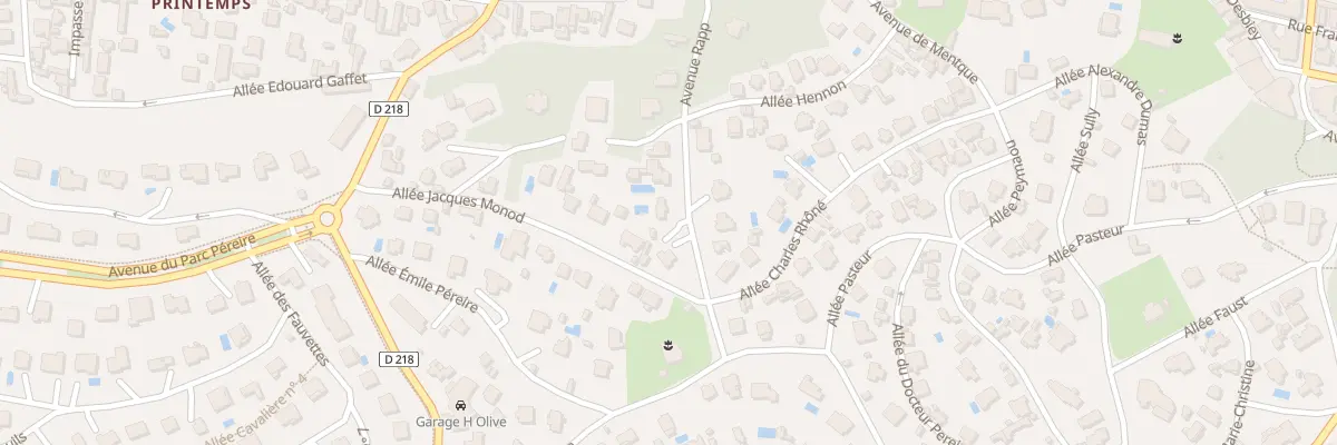 Plan du 21 Av Rapp à Arcachon