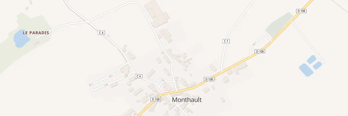 Plan du 10 Rue la Cour Guittier à Monthault