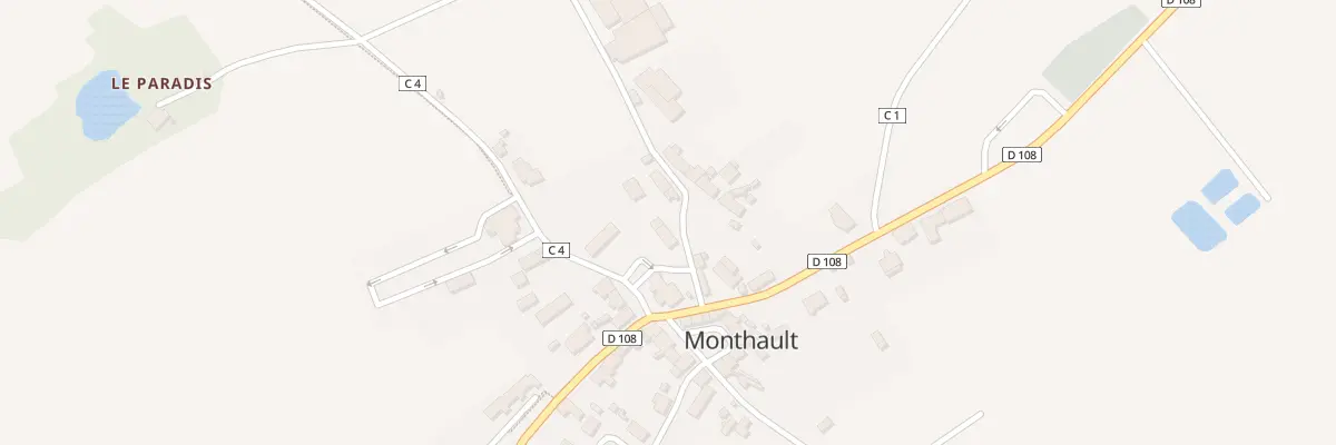 Plan du 2 Rue des Ecoles à Monthault