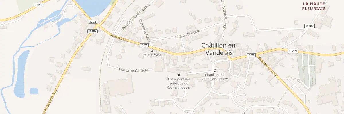 Plan du 56 Rue du Lac à Châtillon-en-Vendelais