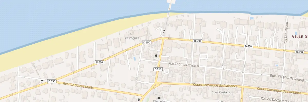 Plan du 5 All de la Chapelle à Arcachon