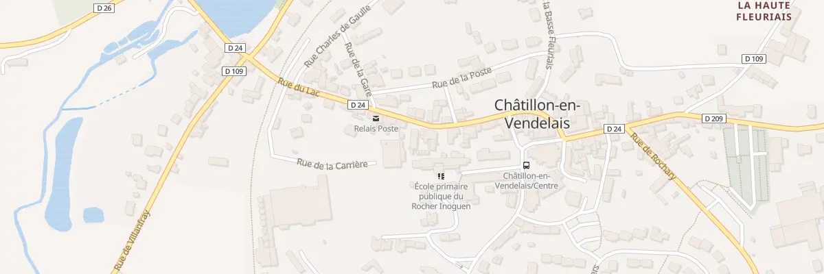 Plan du 52 Rue du Lac à Châtillon-en-Vendelais