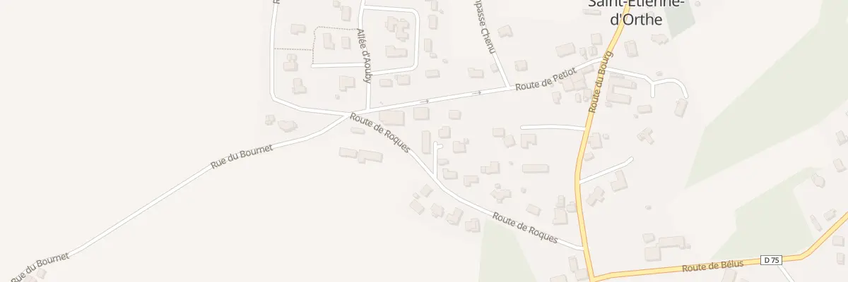 Plan du 270 Rte de Roques à Saint-Étienne-d’Orthe