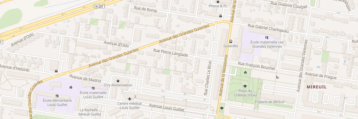 Plan du 11 Rue Pierre Langlade à La Rochelle