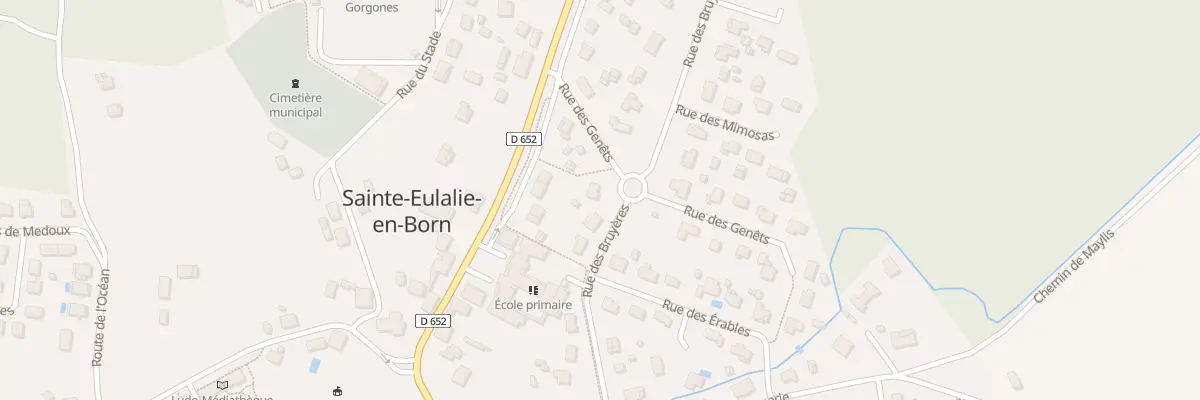 Plan du 104 Rue des Genêts à Sainte-Eulalie-en-Born