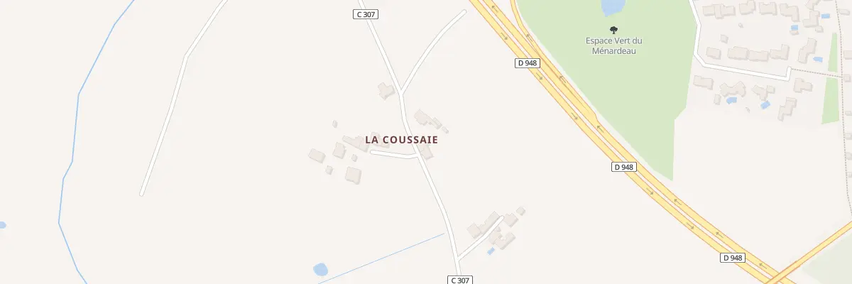 Plan du 140 La Coussaie à Bournezeau