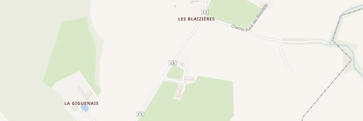 Plan du 7 Les Blaizières à La Chapelle-Glain