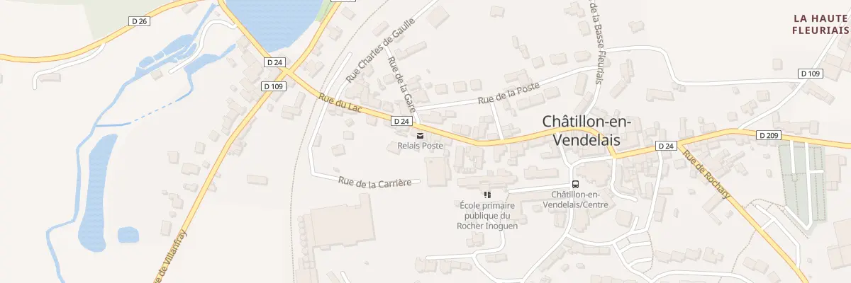 Plan du 46 Rue du Lac à Châtillon-en-Vendelais