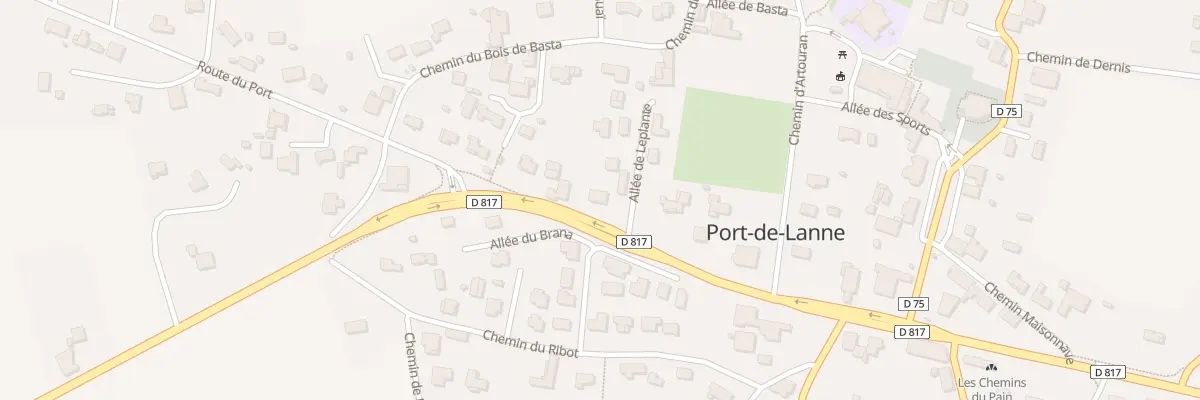Plan du 2219 Rte Départementale 817 à Port-de-Lanne