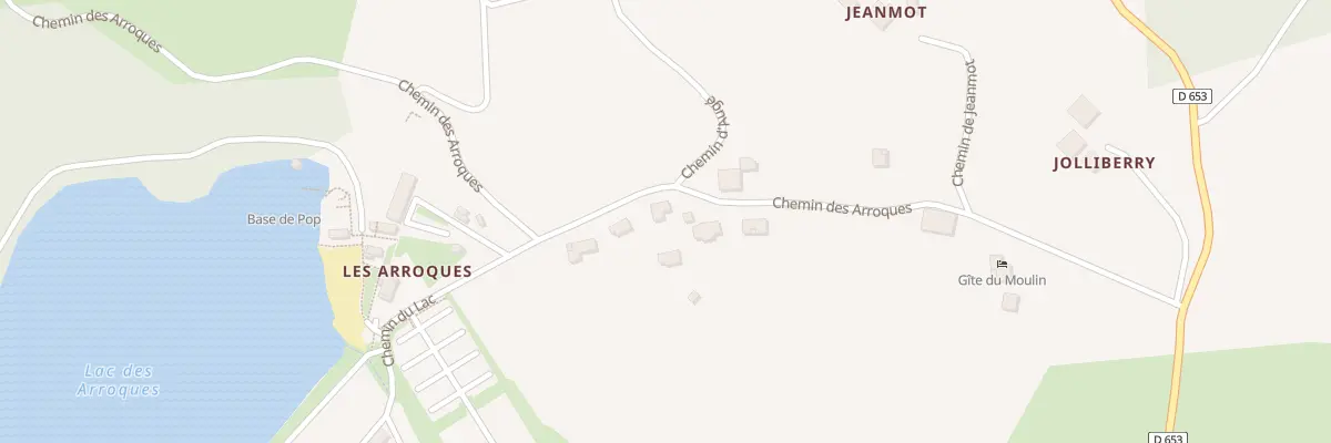 Plan du 443 Che des Arroques à Guiche
