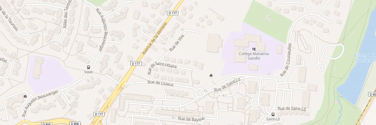 Plan du 7 Rue de St Hilaire à Fougères