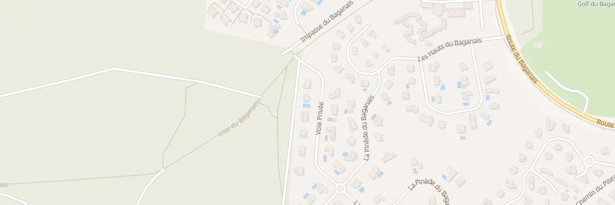 Plan du 2 Lot La Pinede du Baganais à Lacanau