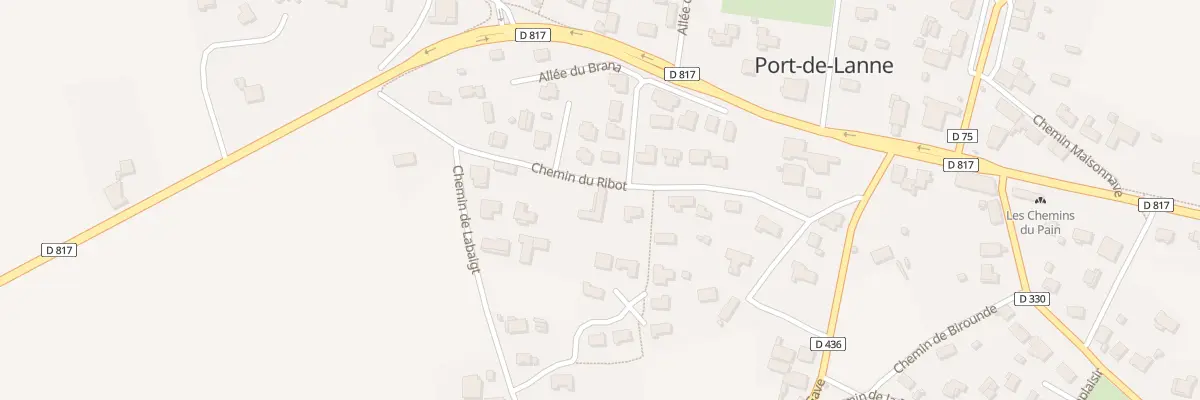 Plan du 204 Che du Ribot à Port-de-Lanne
