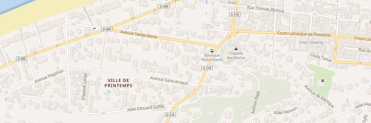 Plan du 8 Av Sainte Marie à Arcachon