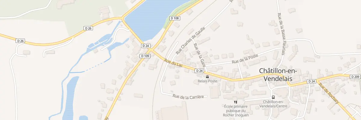 Plan du 11 Rue du Lac à Châtillon-en-Vendelais