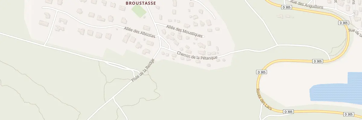Plan du 70 Che de la Pétanque à Biscarrosse