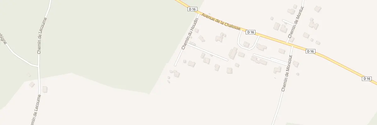 Plan du 121 Che du Houdin à Magescq