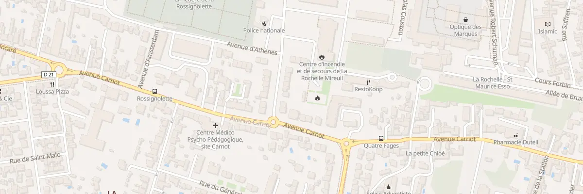 Plan du 6 Av General Mangin à La Rochelle