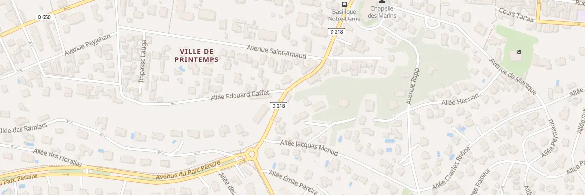 Plan du 22 Bd de la Cote d’Argent à Arcachon