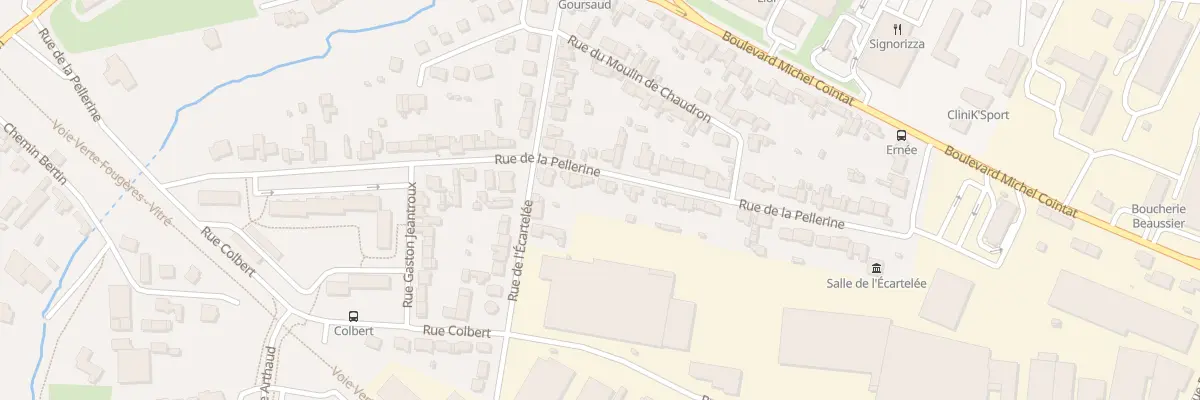 Plan du 56 Rue de la Pellerine à Fougères