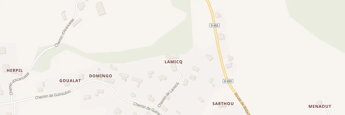 Plan du 139 Che de Lamicq à Guiche