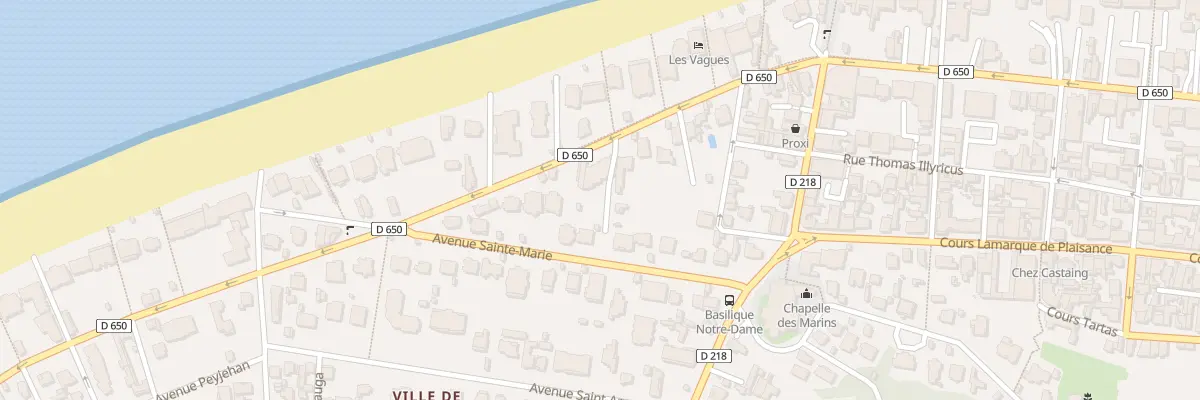 Plan du 24 Bd de l’Océan à Arcachon