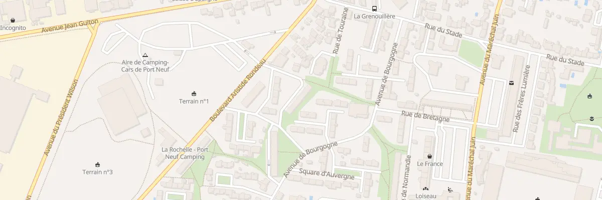 Plan du 2 Sq de Picardie à La Rochelle