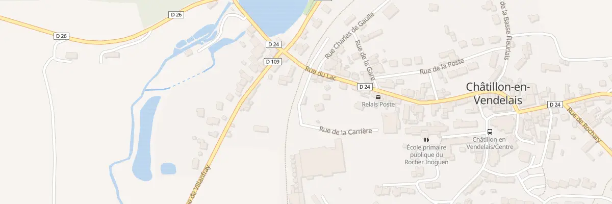 Plan du 12 Rue de la Carriere à Châtillon-en-Vendelais