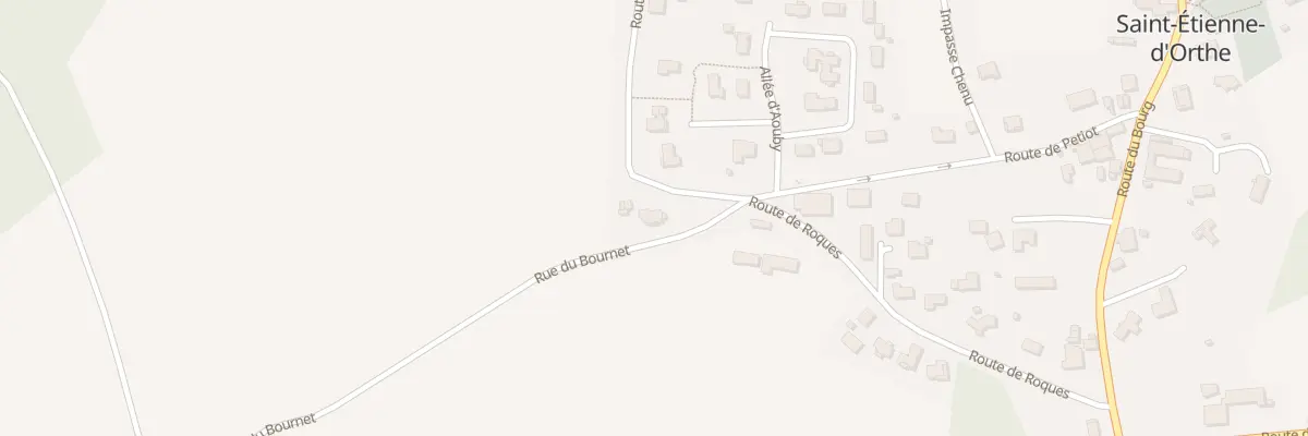 Plan du 54 Rte du Bournet à Saint-Étienne-d’Orthe