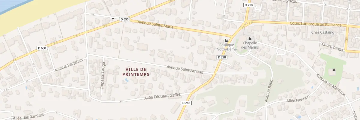 Plan du 11 Av Saint Arnaud à Arcachon