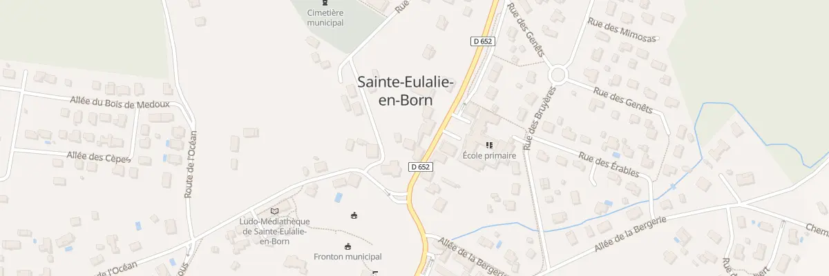 Plan du 52 Pl de l’Eglise à Sainte-Eulalie-en-Born