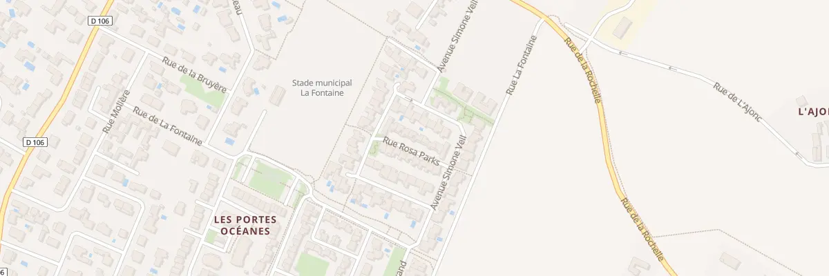 Plan du 10 Rue Rosa PARKS à L’Houmeau
