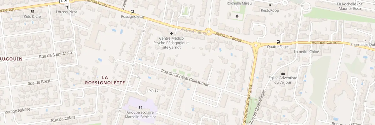 Plan du 24 Rue Gal Guillaumat à La Rochelle