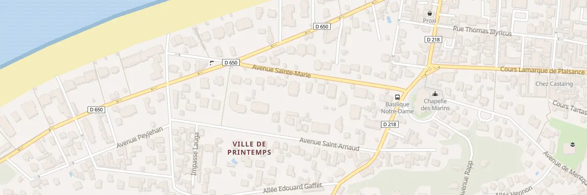 Plan du 18 Av Sainte Marie à Arcachon