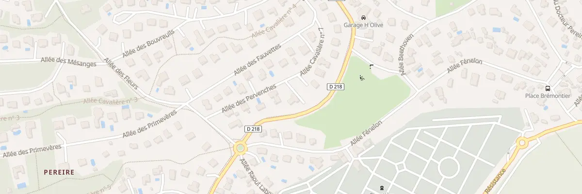 Plan du 7B All des Pervenches à Arcachon