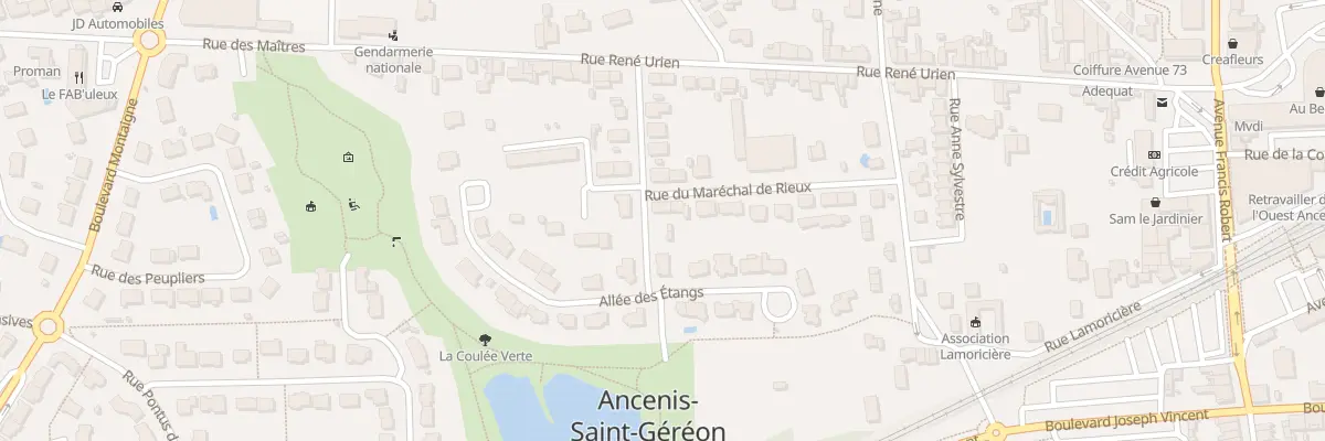 Plan du 163 Rue du Marechal de Rieux à Ancenis-Saint-Géréon