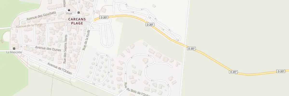Plan du 18 Rue du Bois de l’Océan à Carcans